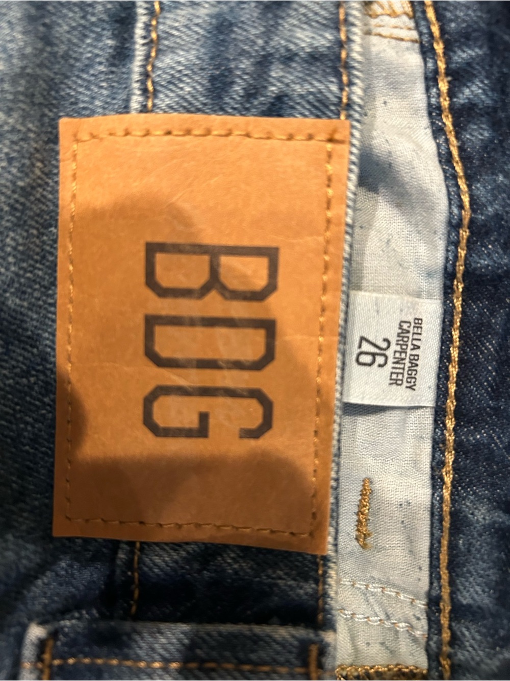 BDG Urban Outfitters Bella Baggy Carpenter Jeans | 100% Cotton |31” Inseam | Y2K - Picture 5 of 5
